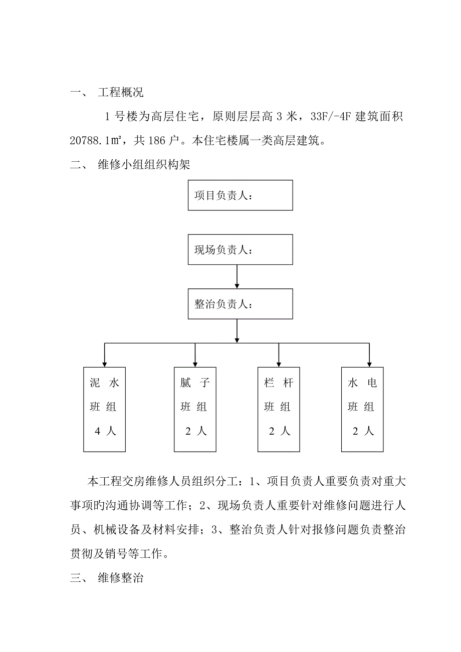 交房维修组织专题方案_第2页