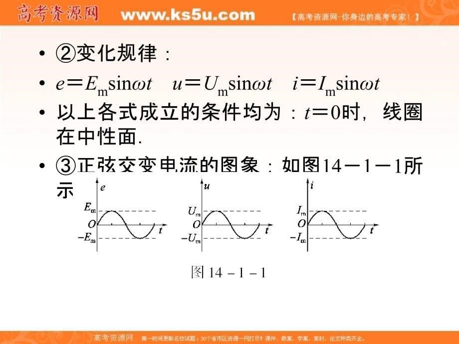 人教版高中物理选修11课件交变电流的产生_第5页