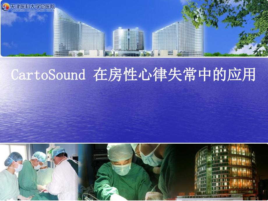 医学交流课件：CartoSound 在房性心律失常中的应用_第1页