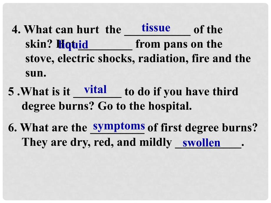 高中英语 Unit 5 First aid Workbook课件 新人教版必修5_第4页