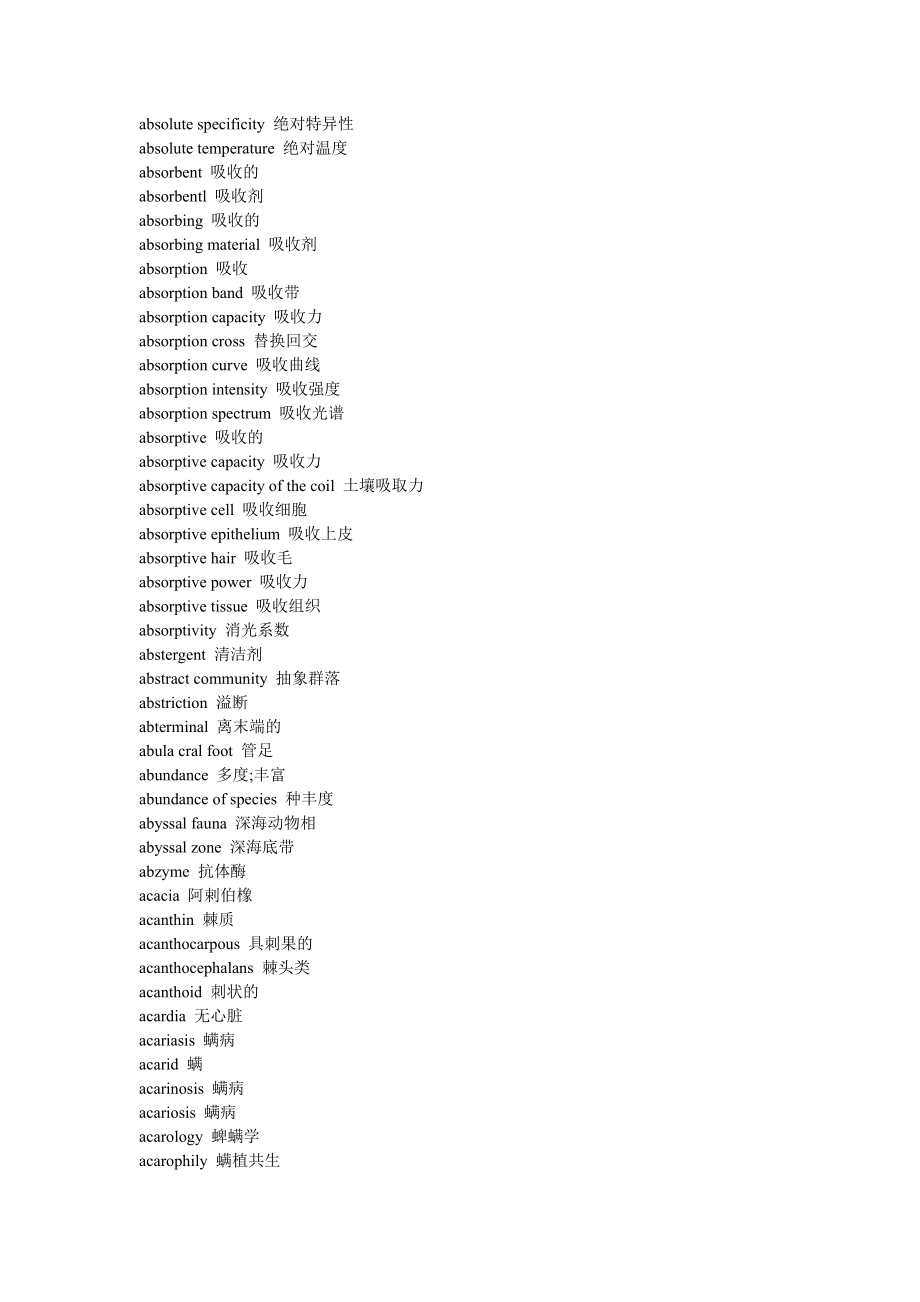 生物学专业英语词汇uz_第3页