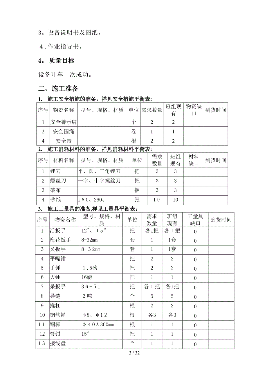 气化中心X1402捞渣机检修方案_第3页