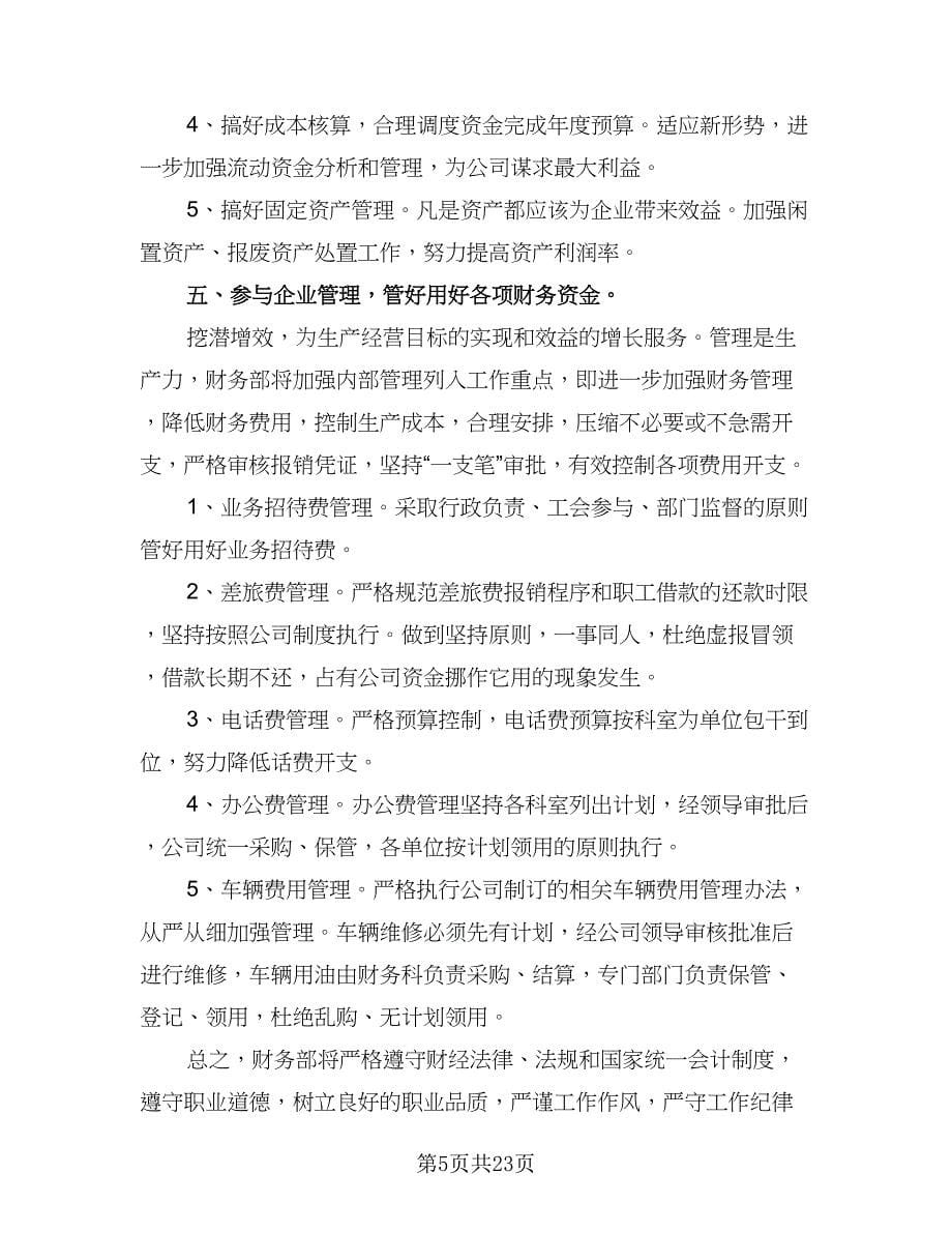 公司财务部长工作计划（八篇）.doc_第5页