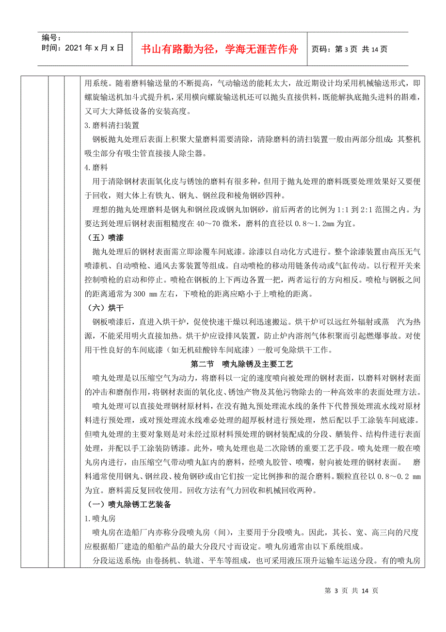 单元七 钢材表面处理及船舶二次除锈工艺_第3页