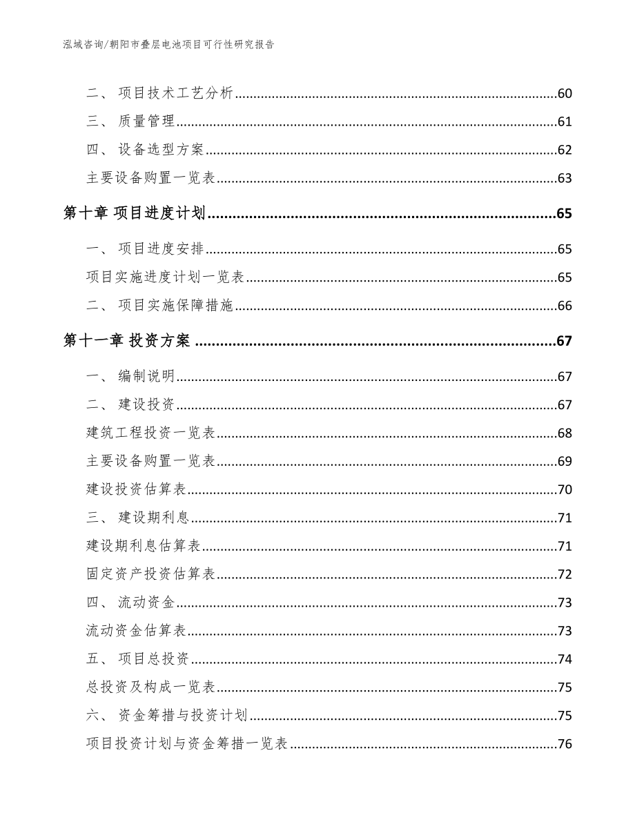 朝阳市叠层电池项目可行性研究报告【范文模板】_第3页