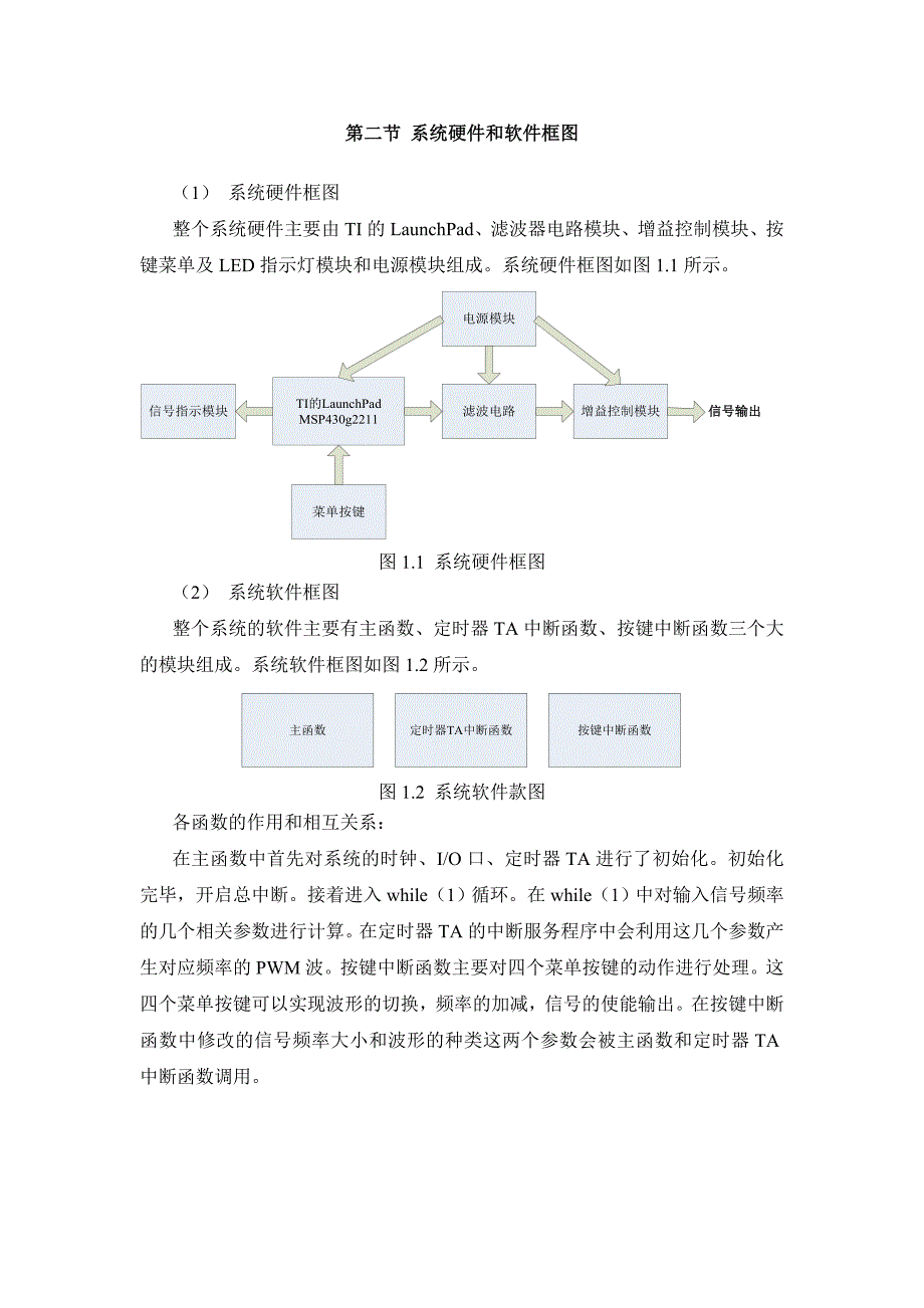 基于MSP430G2211实现的简易信号发生器_第2页