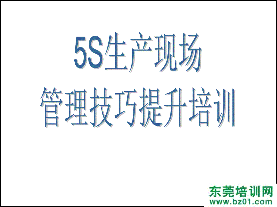 5S生产现场管理技巧提升培训.ppt_第3页