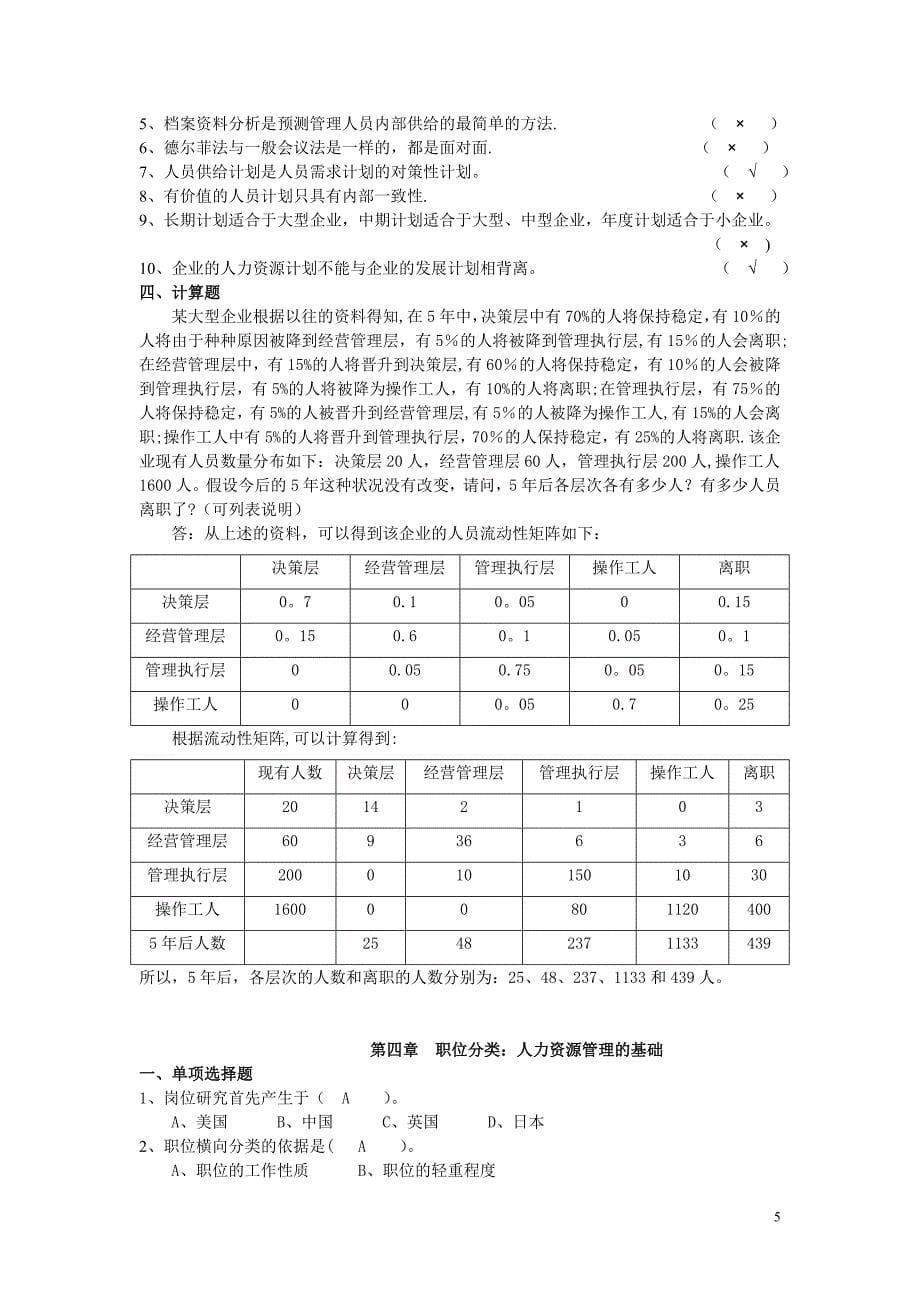 浙江大学人力资源管理作业_第5页