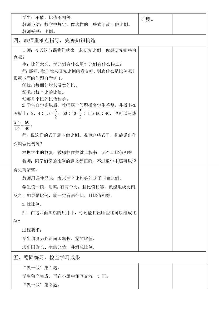 人教版小学六年级数学下册全册教学设计_第2页