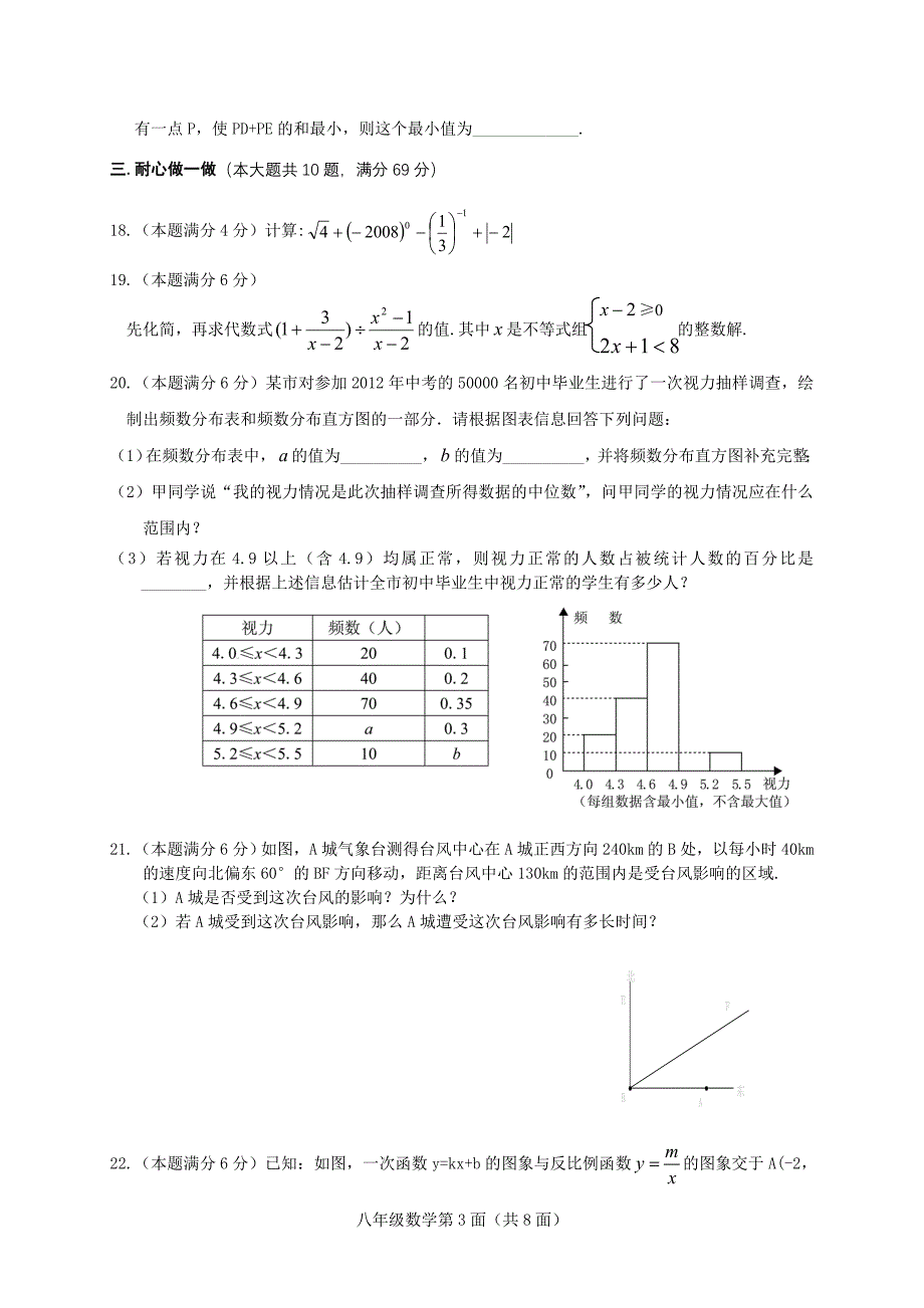 枣阳市八年级数学_第3页