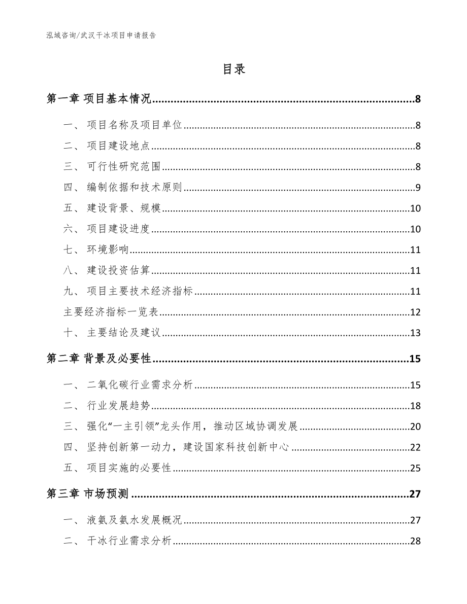 武汉干冰项目申请报告_参考范文_第2页