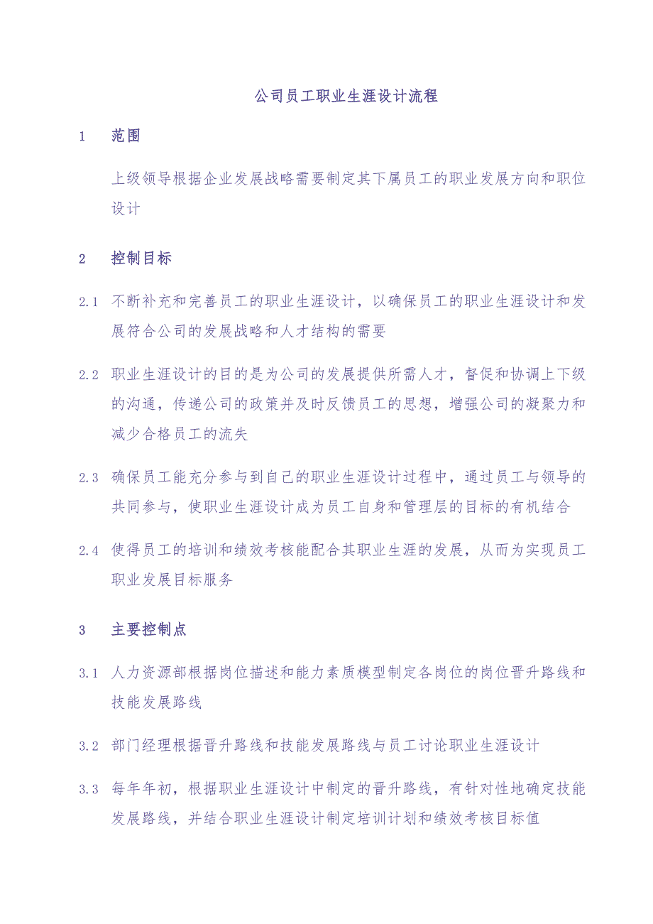 公司员工职业生涯设计流程（天选打工人）.docx_第1页