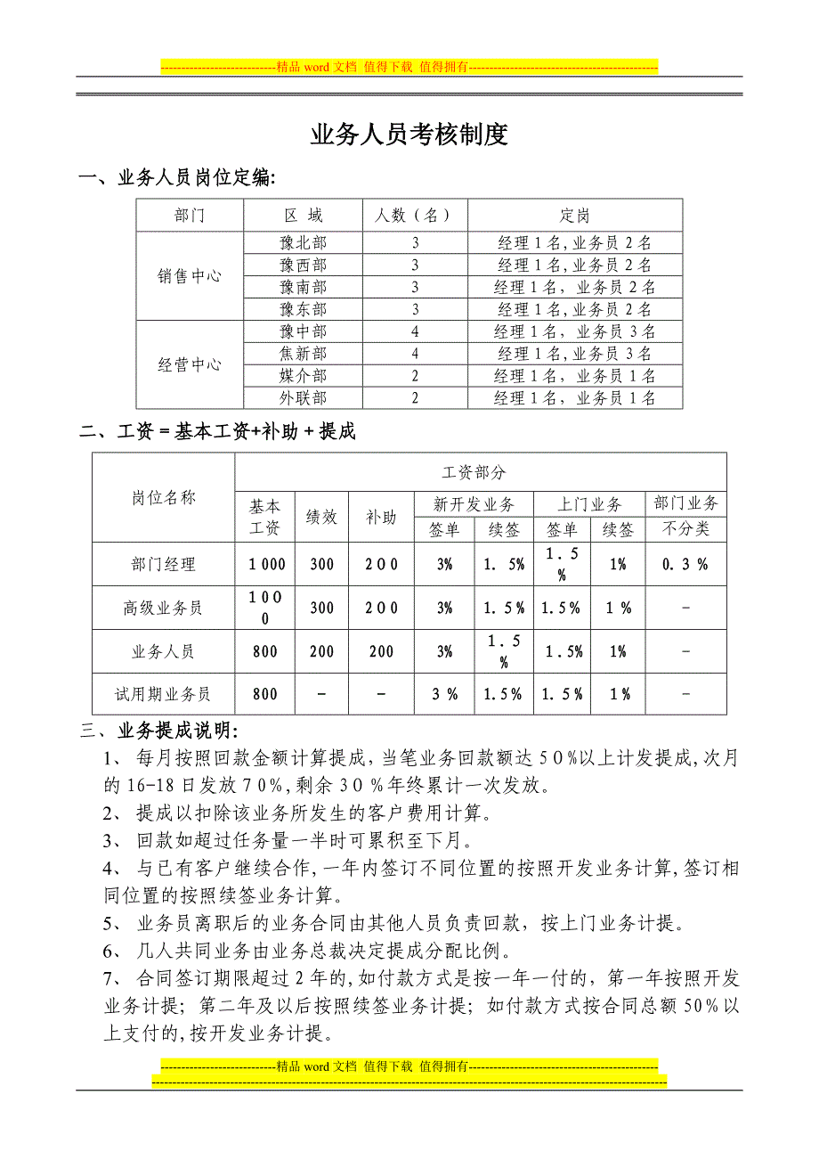 业务部门考核制度_第1页