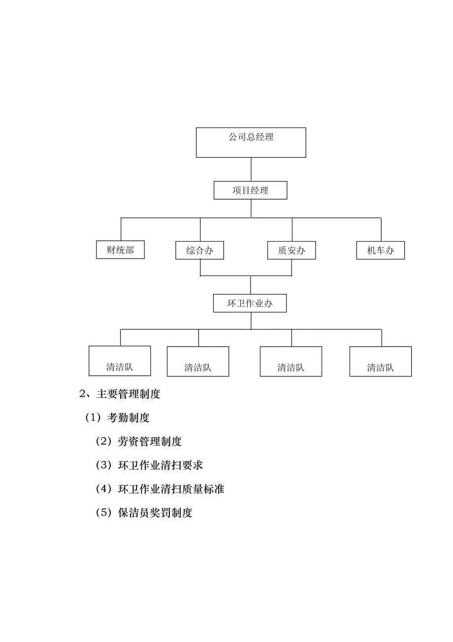 道路清扫保洁项目应急方案及项目管理课程_第5页