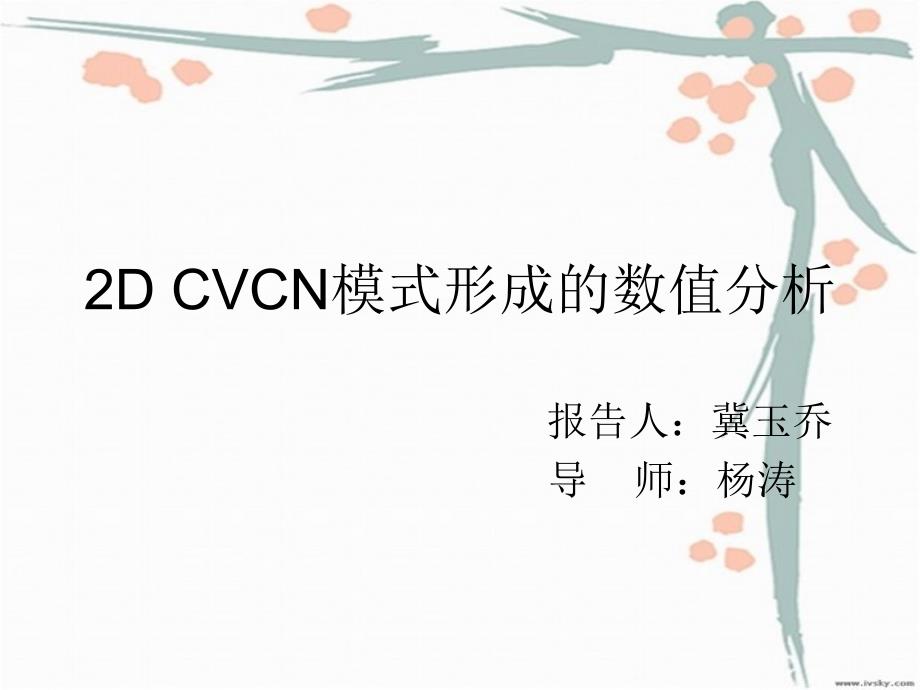 CVCN模式形成的数值分析_第1页