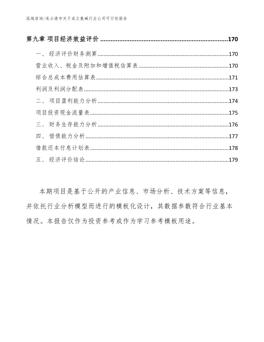 连云港市关于成立氯碱行业公司可行性报告模板范文_第4页