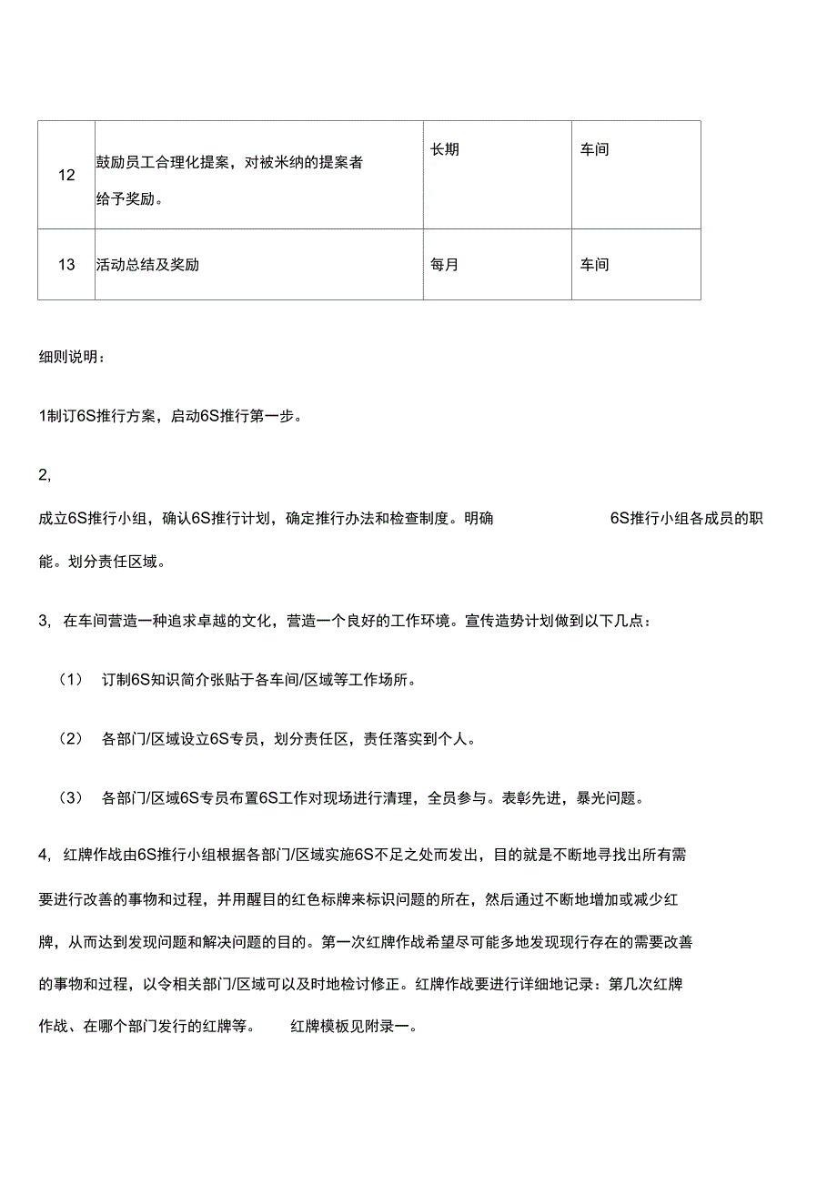 2015年6S管理推行目标和计划_第3页