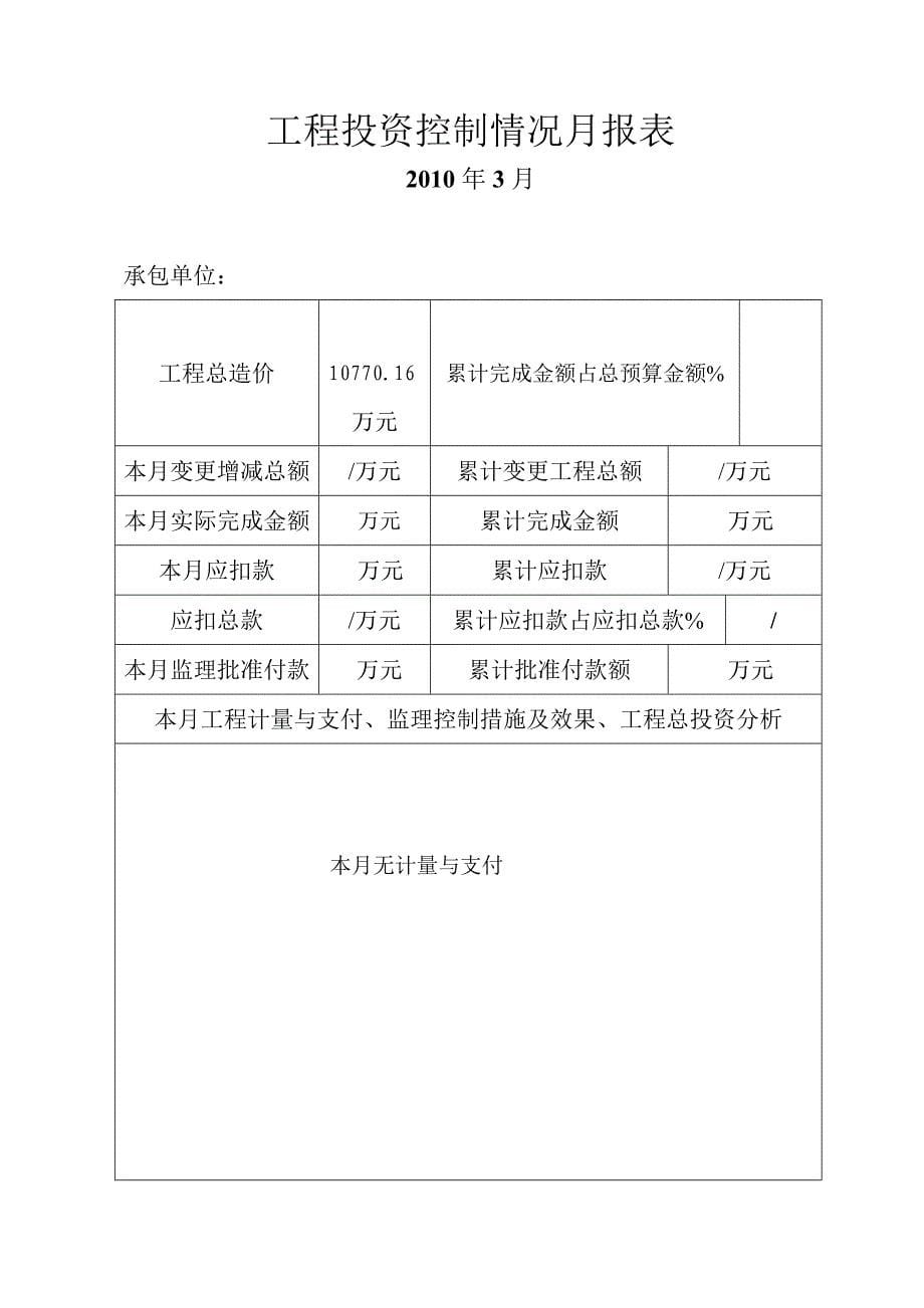 【监理月报】道路工程建设监理月报范本_第5页