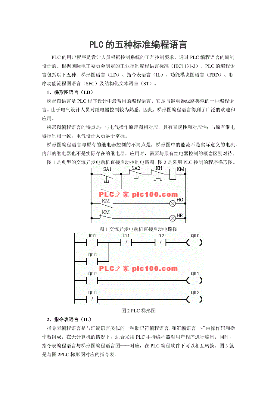 PLC五种编程语言(共14页)_第1页