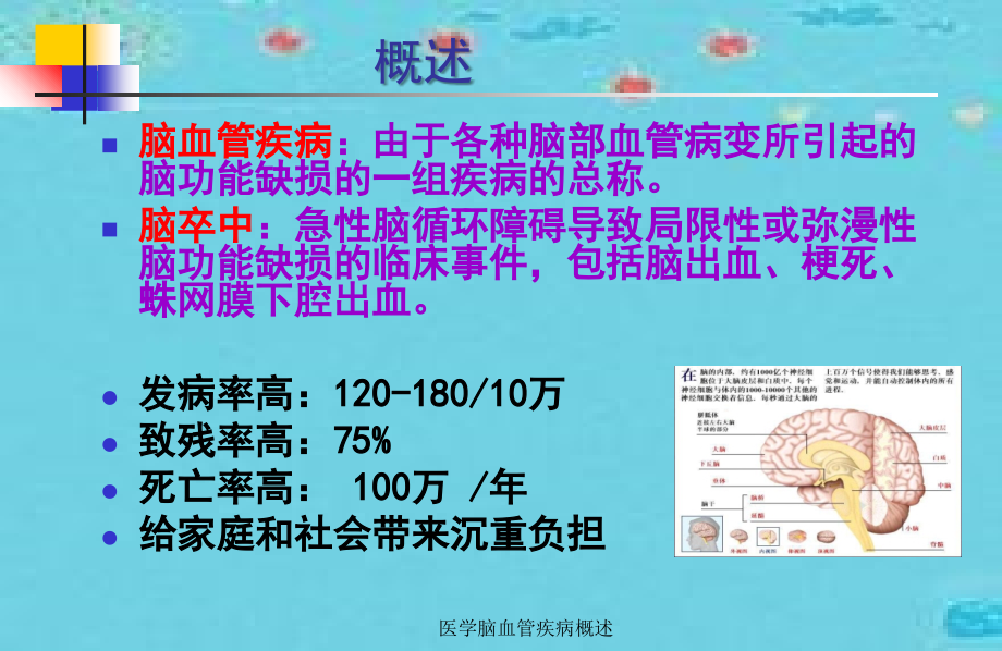 医学脑血管疾病概述课件_第3页