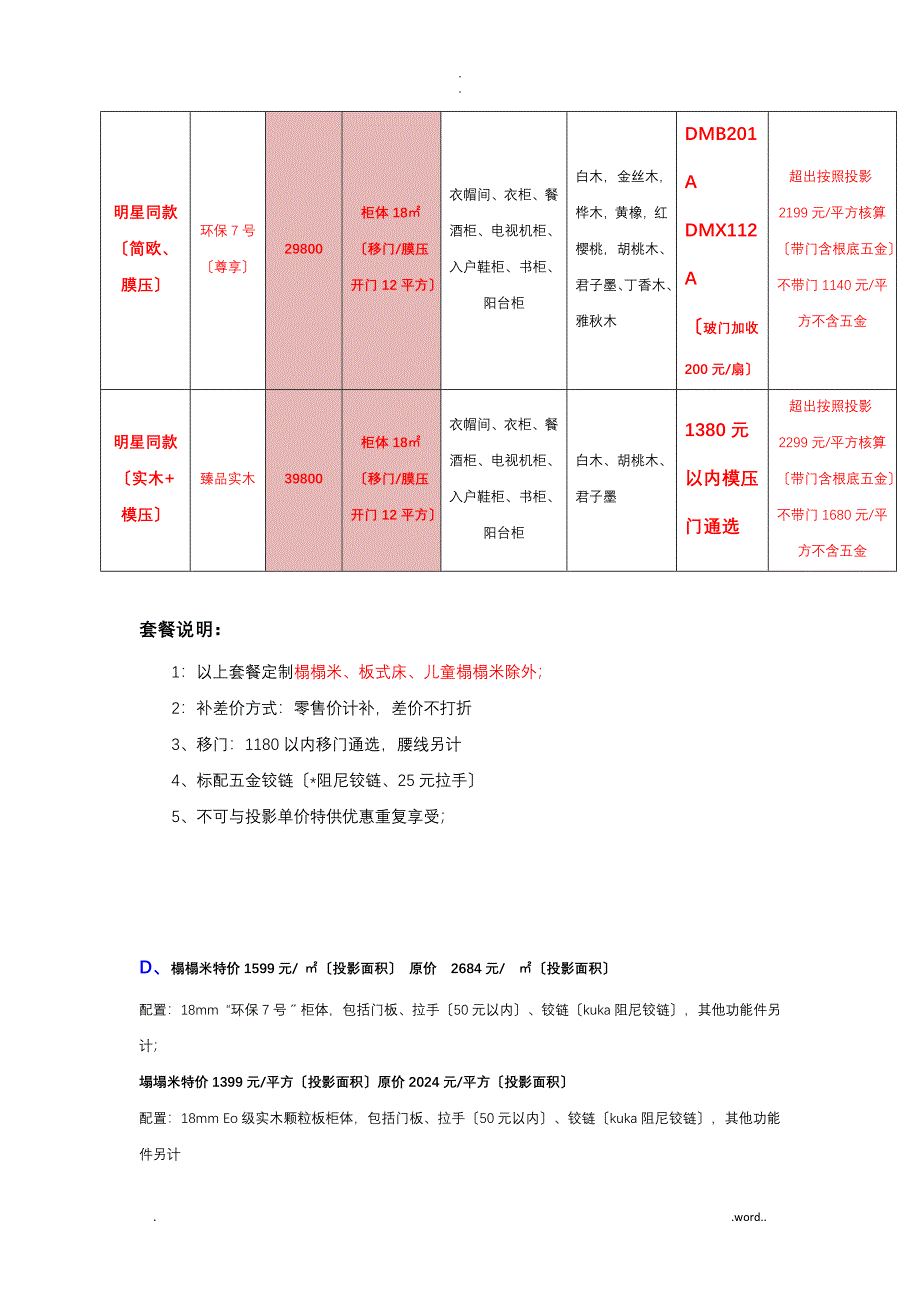 全屋定制套餐活动方案_第3页