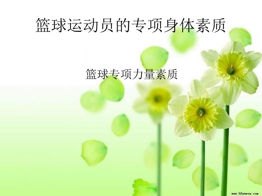 篮球运动员的专项身体素质.ppt_第1页