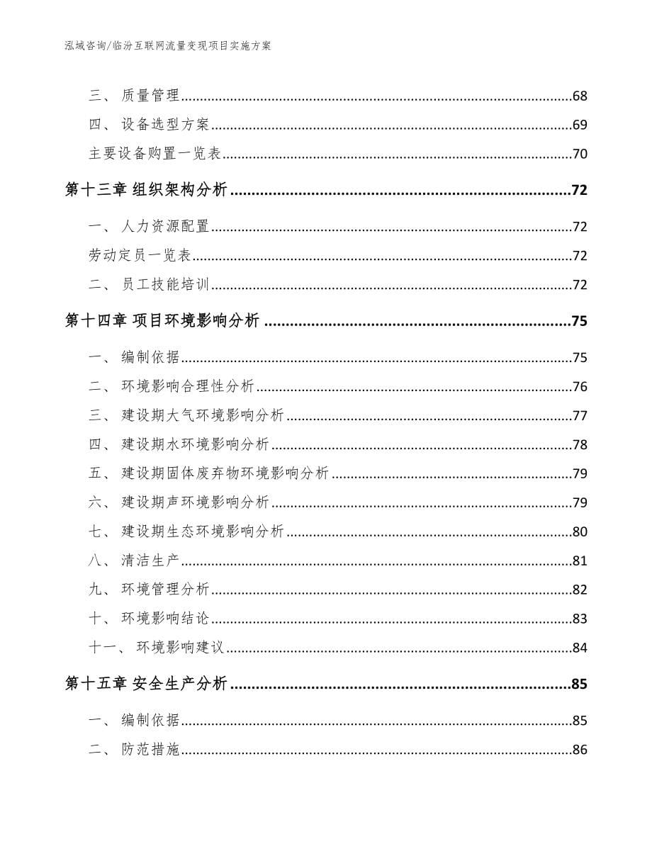 临汾互联网流量变现项目实施方案_模板参考_第5页