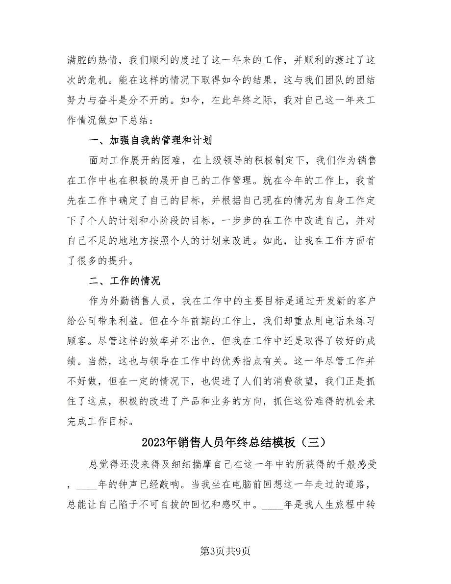 2023年销售人员年终总结模板（4篇）.doc_第3页