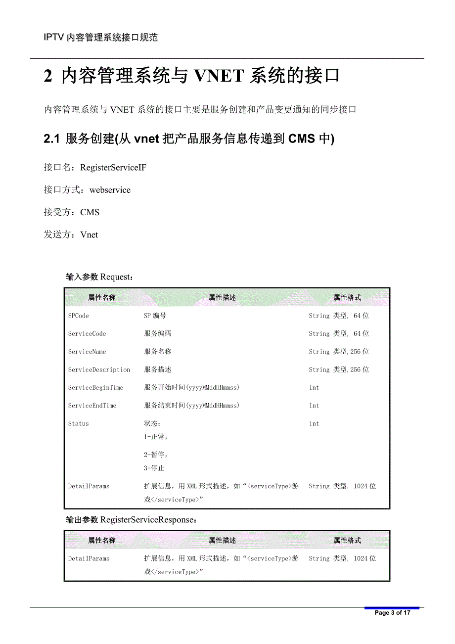 广东电信IPTV内容管理系统与外部接口说明_第3页