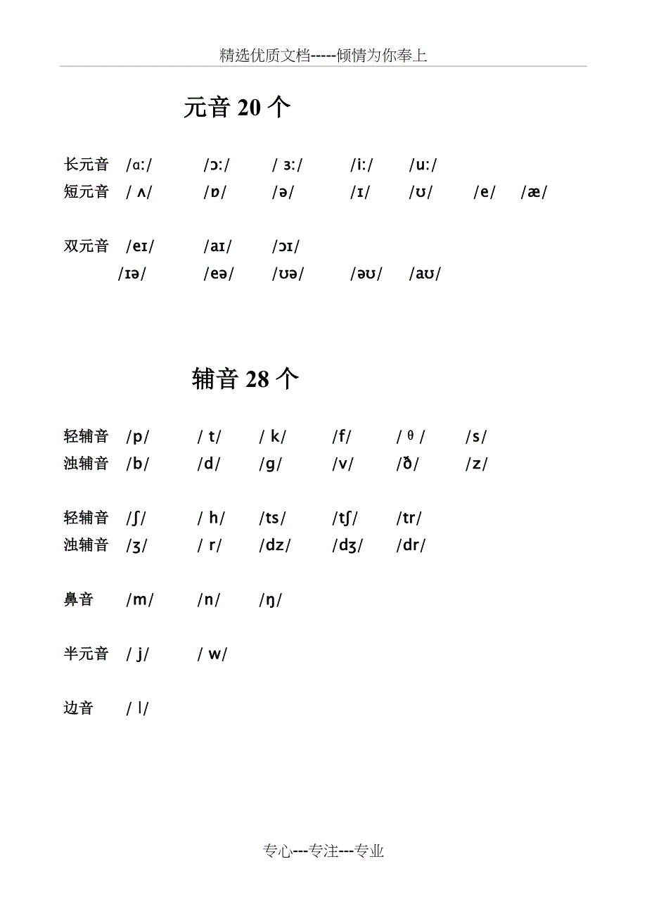 新旧国际音标对照表(全)_第2页