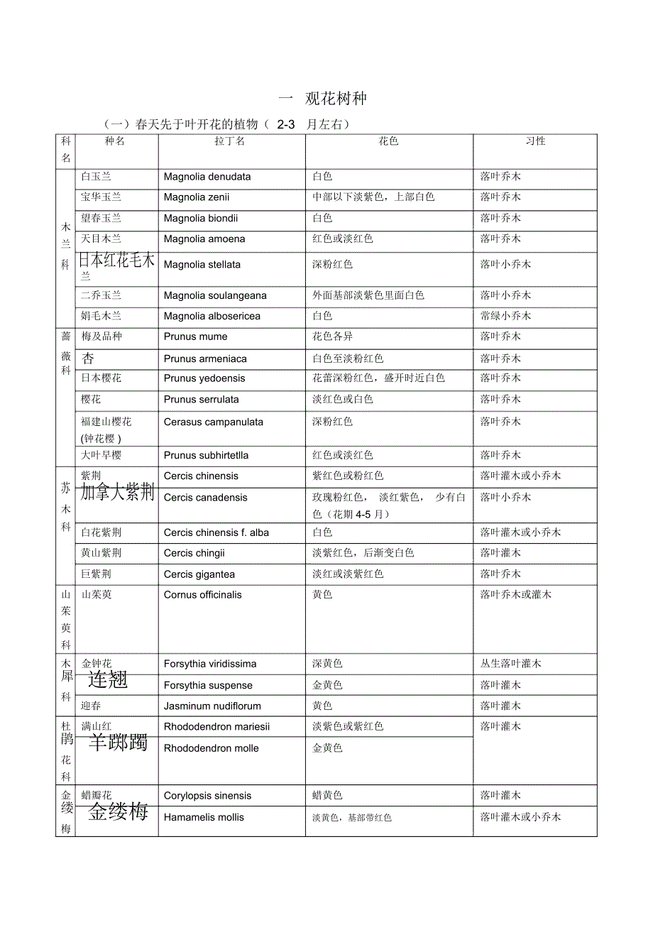 不同季节开花植物整理星_第1页