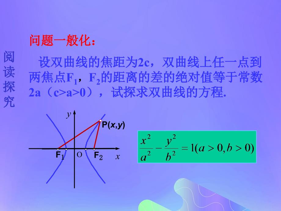 2018年高中数学 第2章 圆锥曲线与方程 2.3.1 双曲线的标准方程课件3 苏教版选修2-1_第3页