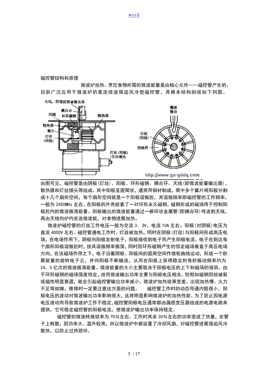 微波炉原理及维修(含电路图)_第5页