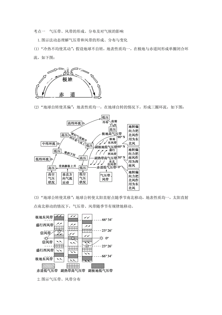 人教版地理一师一优课必修一导学案：2.2气压带和风带3_第3页