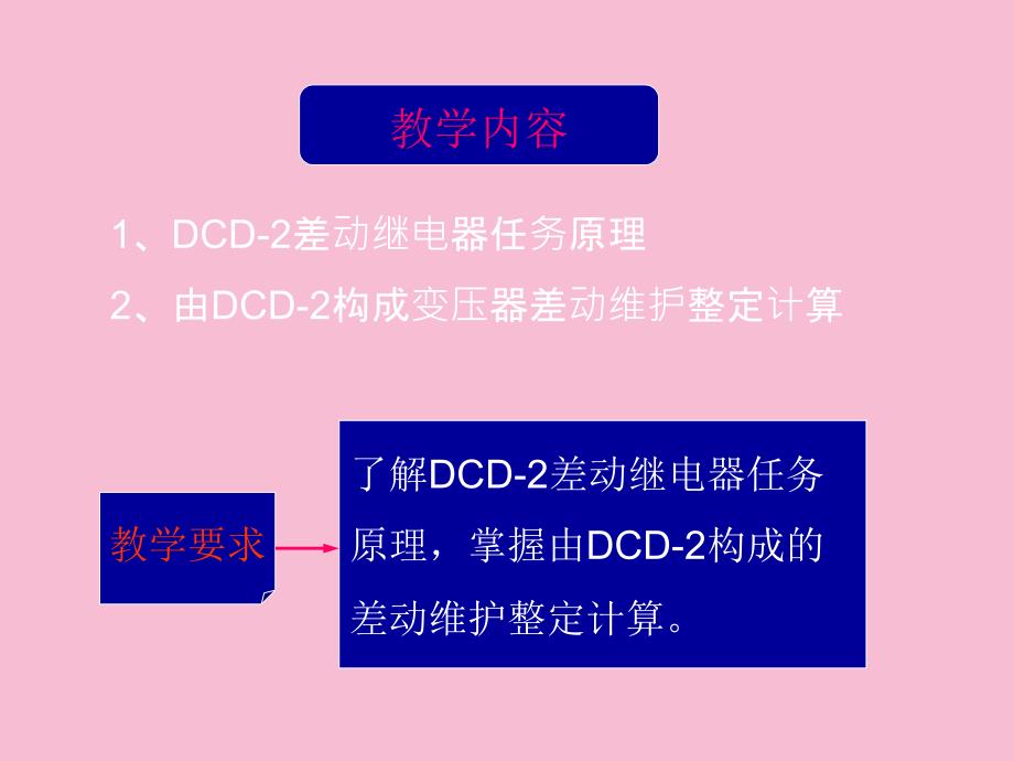 DCD2差动继电器工作原理ppt课件_第1页