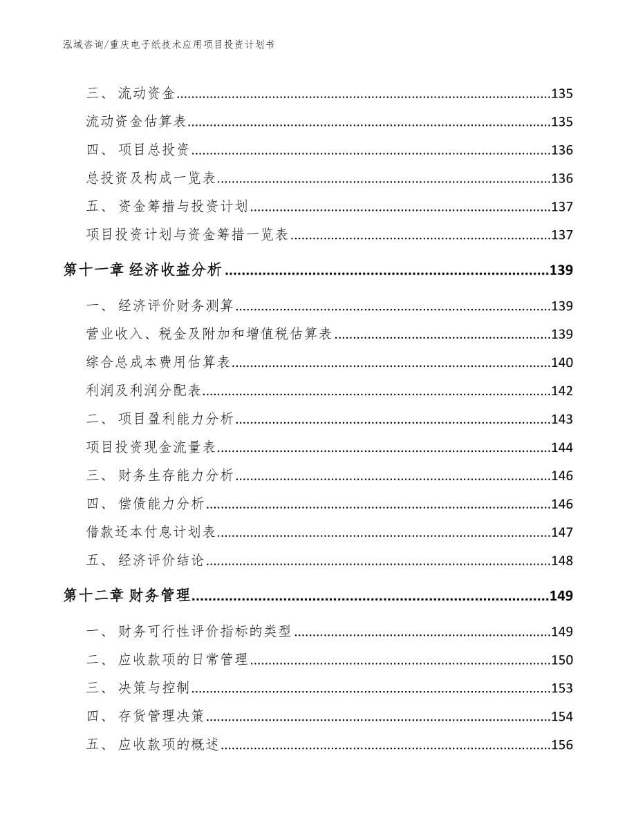 重庆电子纸技术应用项目投资计划书_范文_第5页