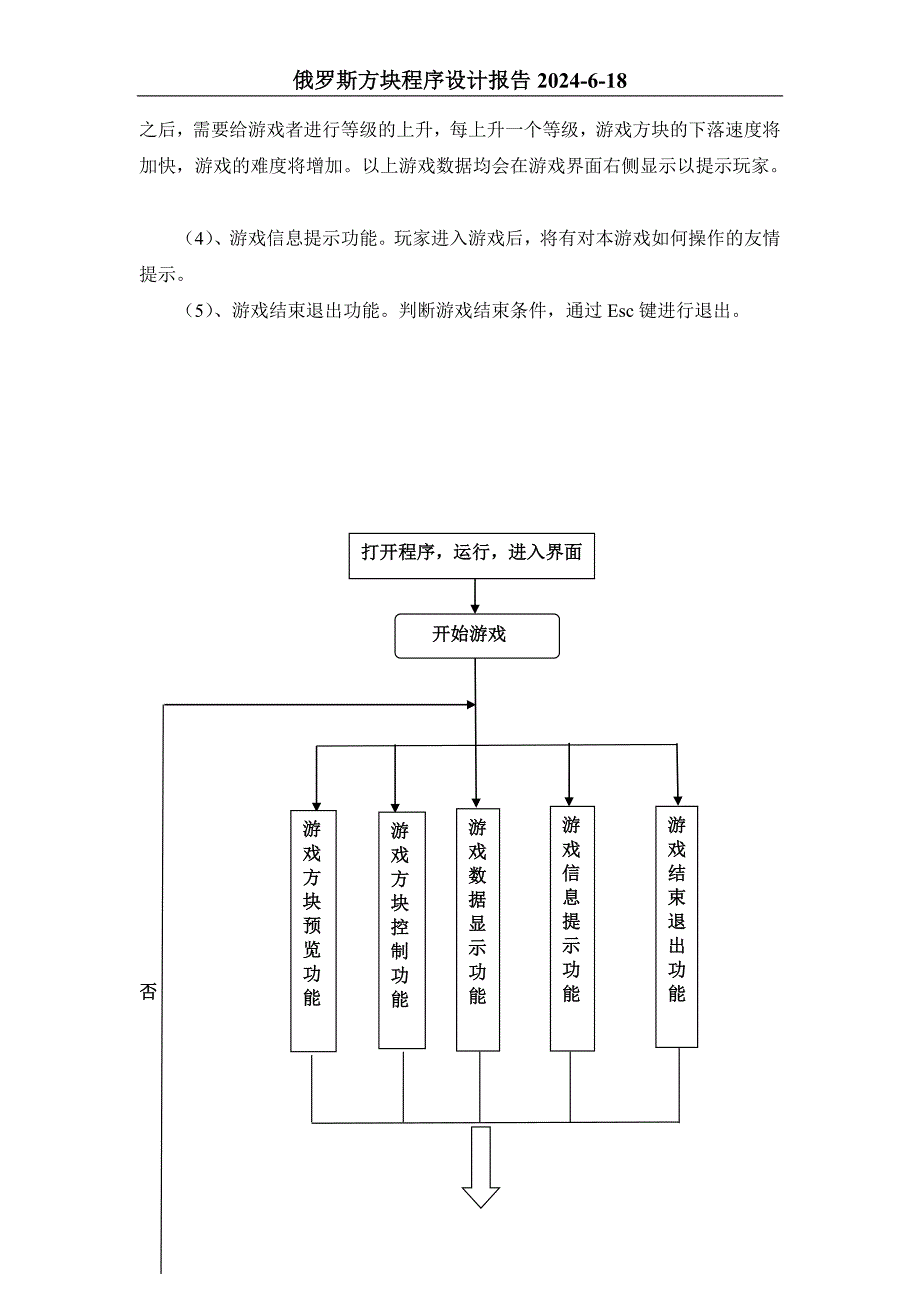 俄罗斯方块C语言程序设计报告_第3页