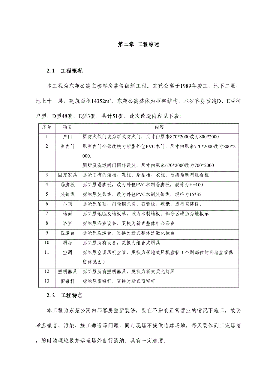 东苑公寓主楼客房装修翻新工程施工组织设计方案（天选打工人）.docx_第3页