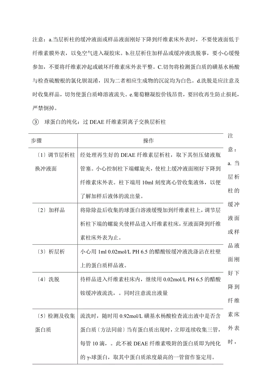 血清清蛋白γ-球蛋白的分离提纯与鉴定_第5页