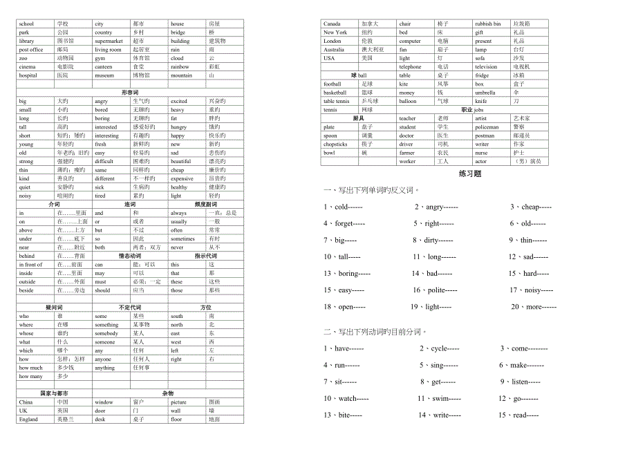 湘少版小学英语小升初复习资料.doc_第4页