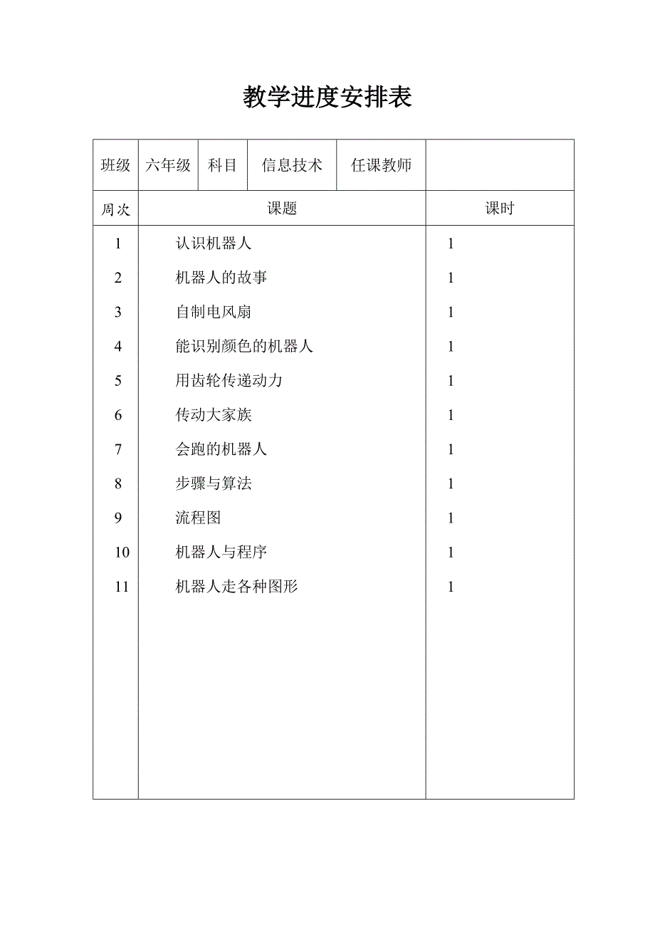 六年级信息技术上册教案_第2页