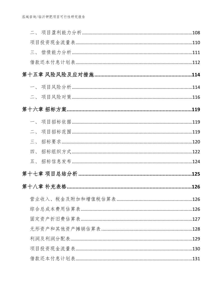 临沂钾肥项目可行性研究报告（范文）_第5页