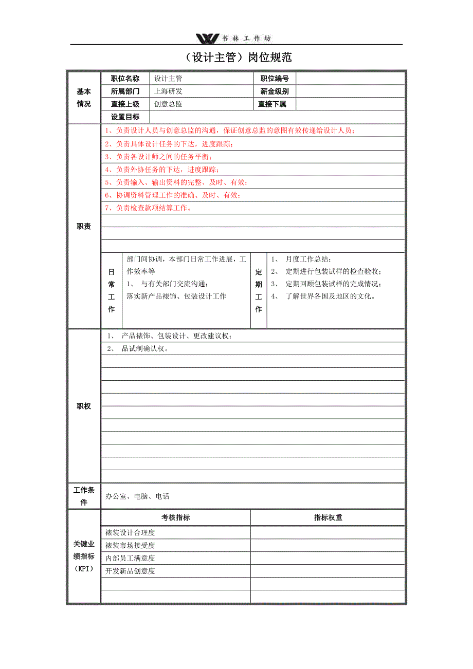 上海研发岗位规范说明书.doc_第4页