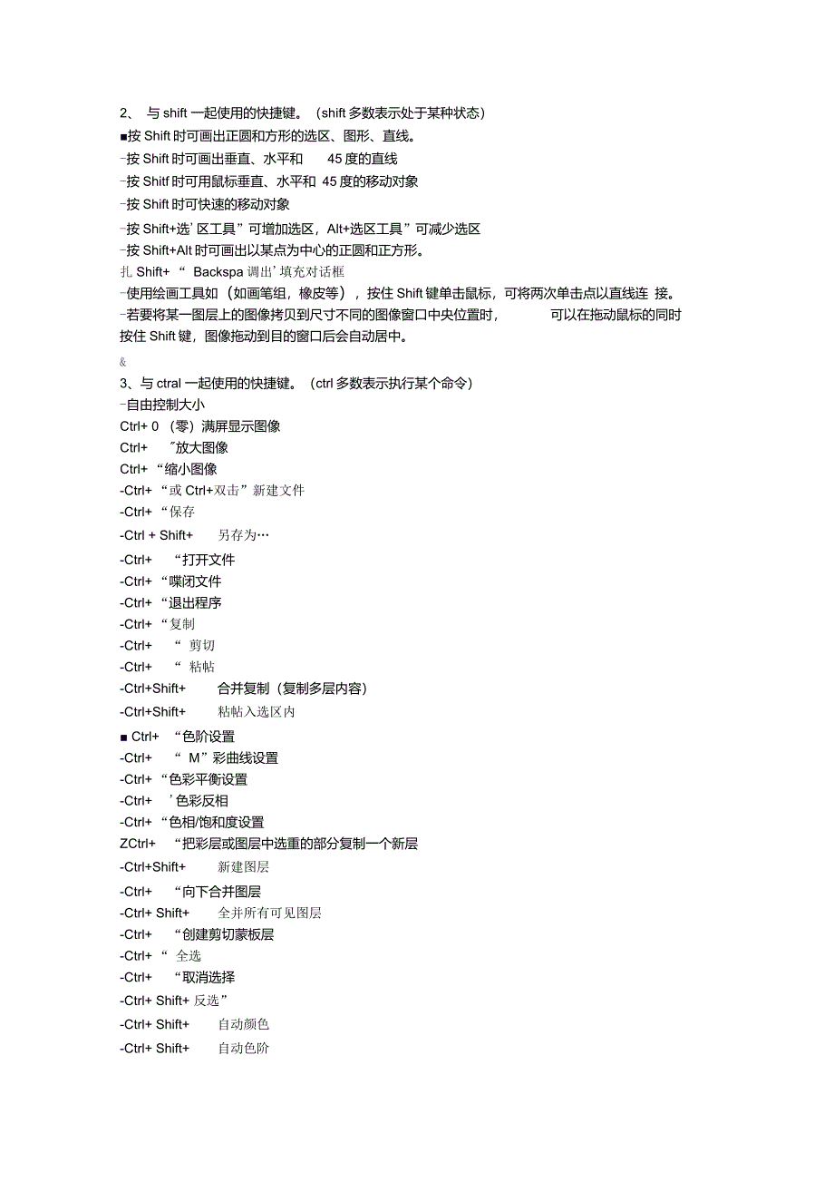 最完整的PS快捷键大全(绝对经典)_第2页