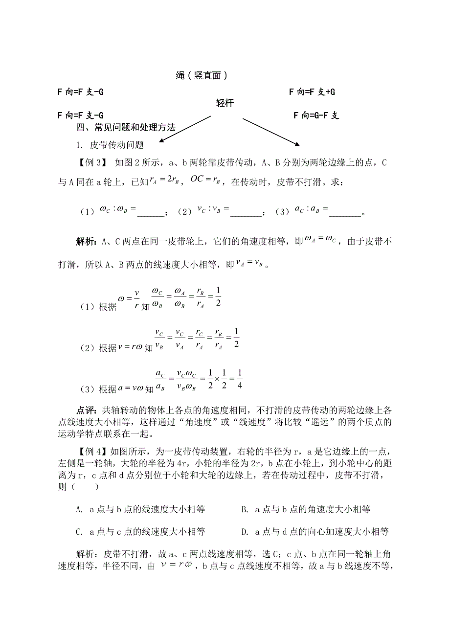 圆周运动知识要点受力分析和题目精讲张晓整理_第4页