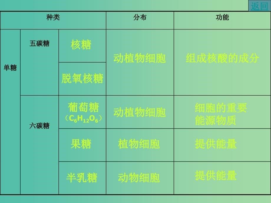 高中生物 2.4 细胞中的糖类和脂质课件 新人教版必修1.ppt_第5页