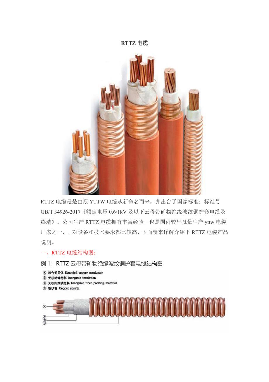 RTTZ电缆产品说明书_第1页