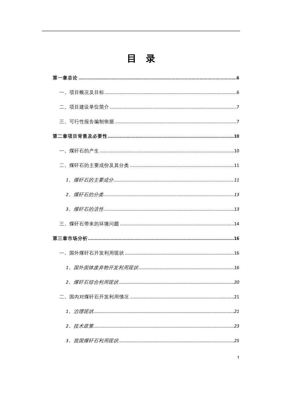 煤矸石综合利用工程建设项目可行性研究报告_第2页