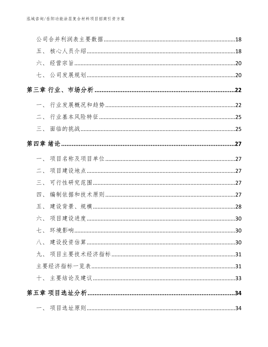 岳阳功能涂层复合材料项目招商引资方案_第3页