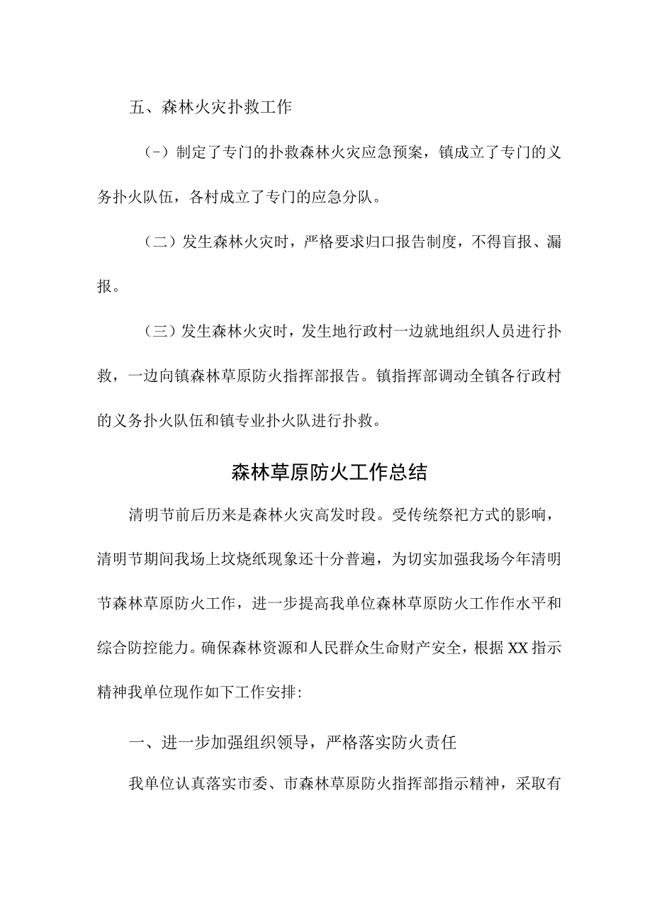 乡镇森林草原防火工作专项总结汇编4份_第3页